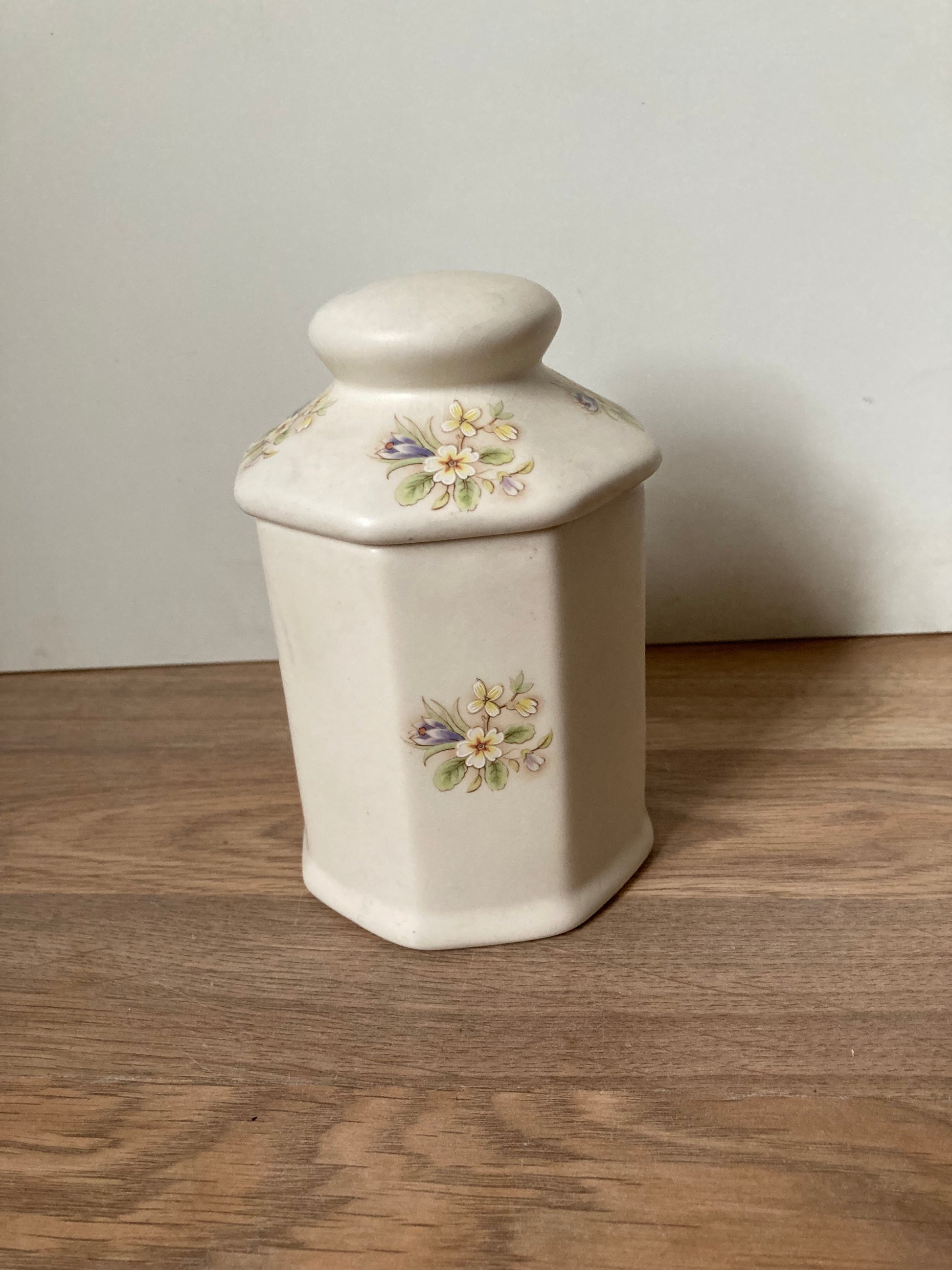 Vintage Aldridge Floral Lidded Jar - Bloom & Heirloom Vintage Decor