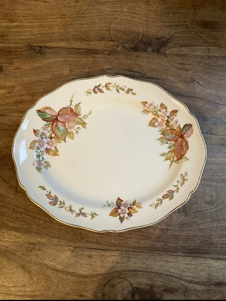 Autumn Leaves Serving Plate Royal Doulton D6226 Wilton 28cm x 23cm