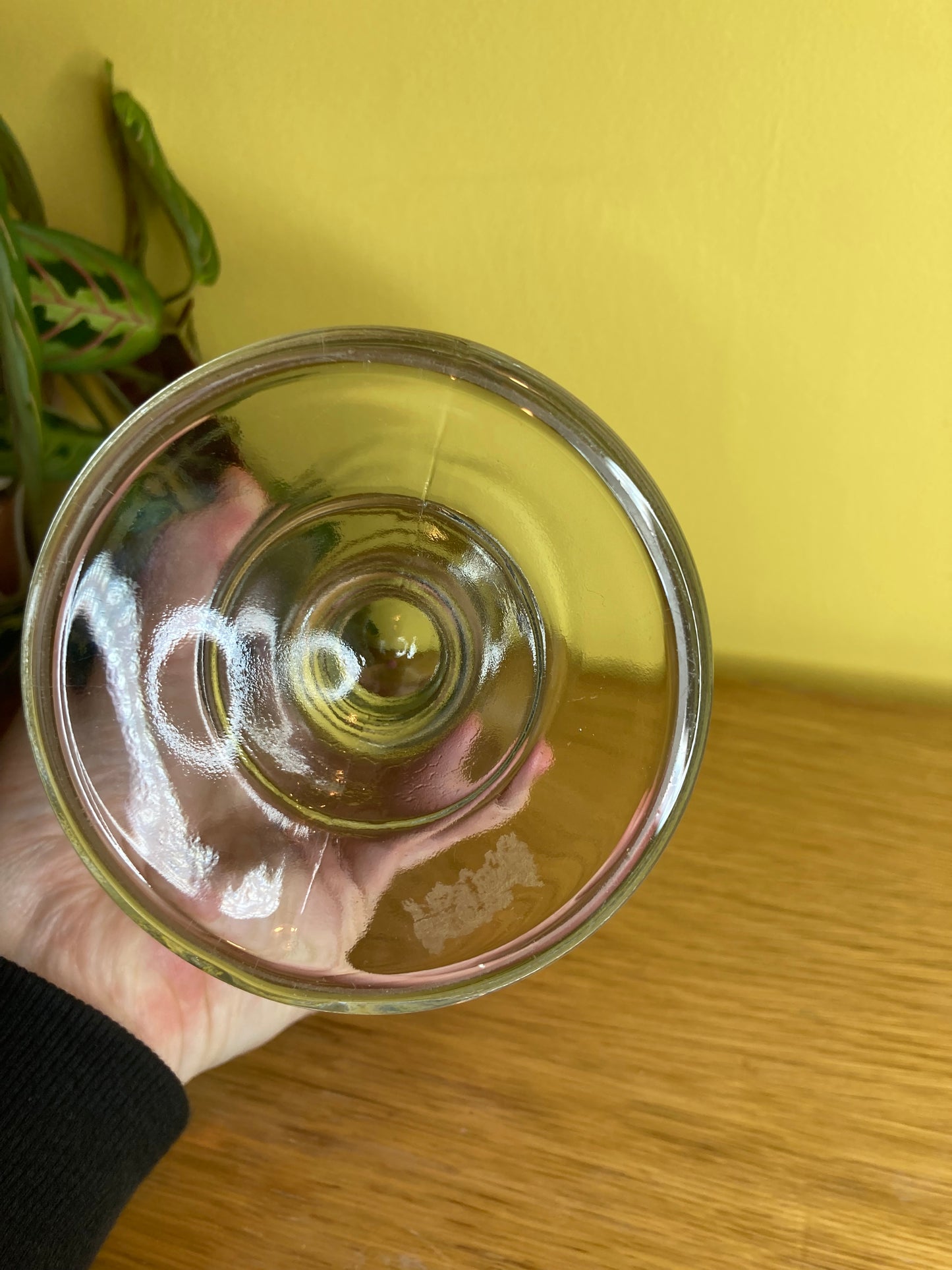 Chunky Glass Candle Holder Table Decor - Bloom & Heirloom Vintage Decor