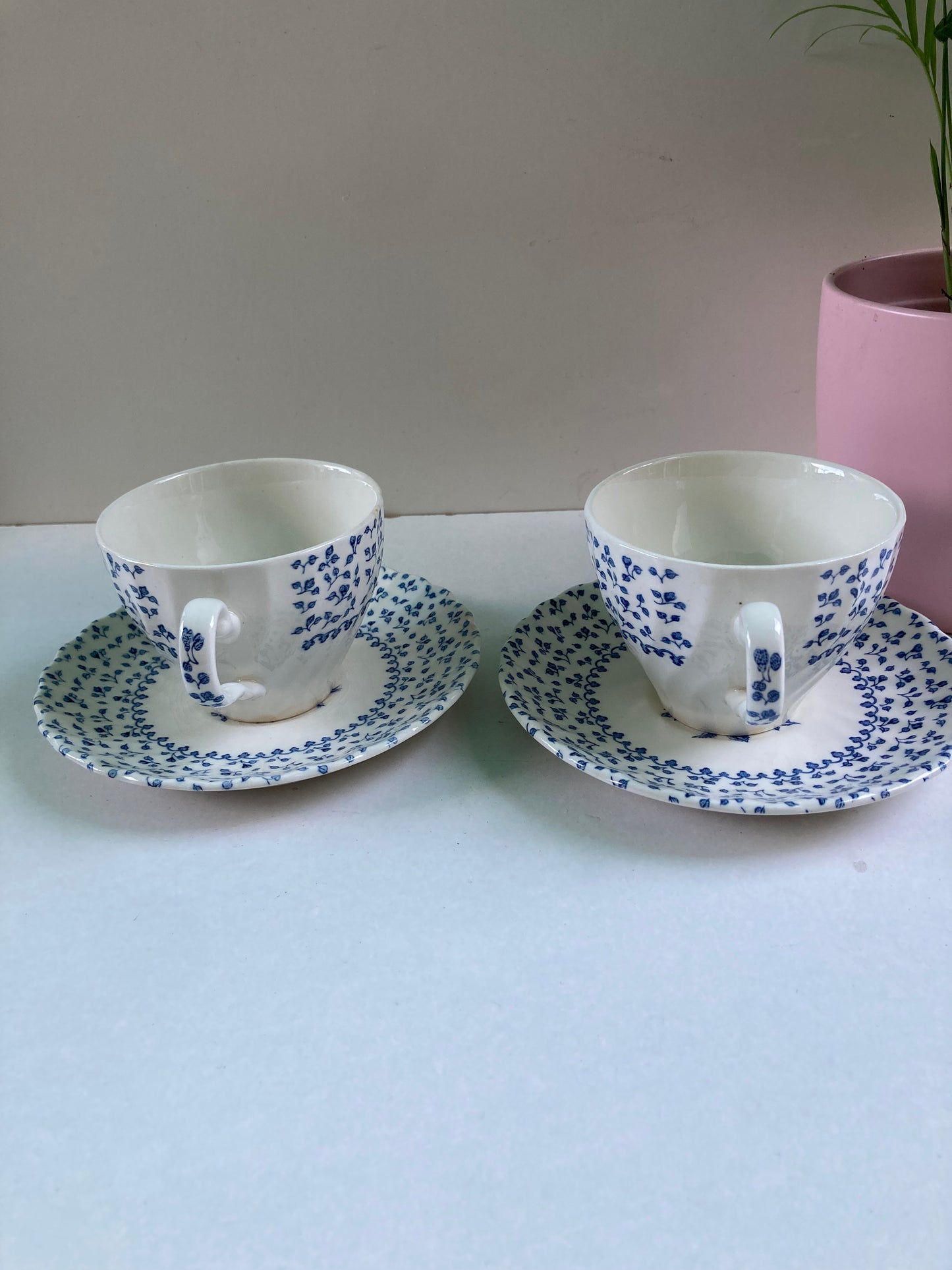 Royal Victoria Rose Bouquet Tea Cup and Saucer Pair