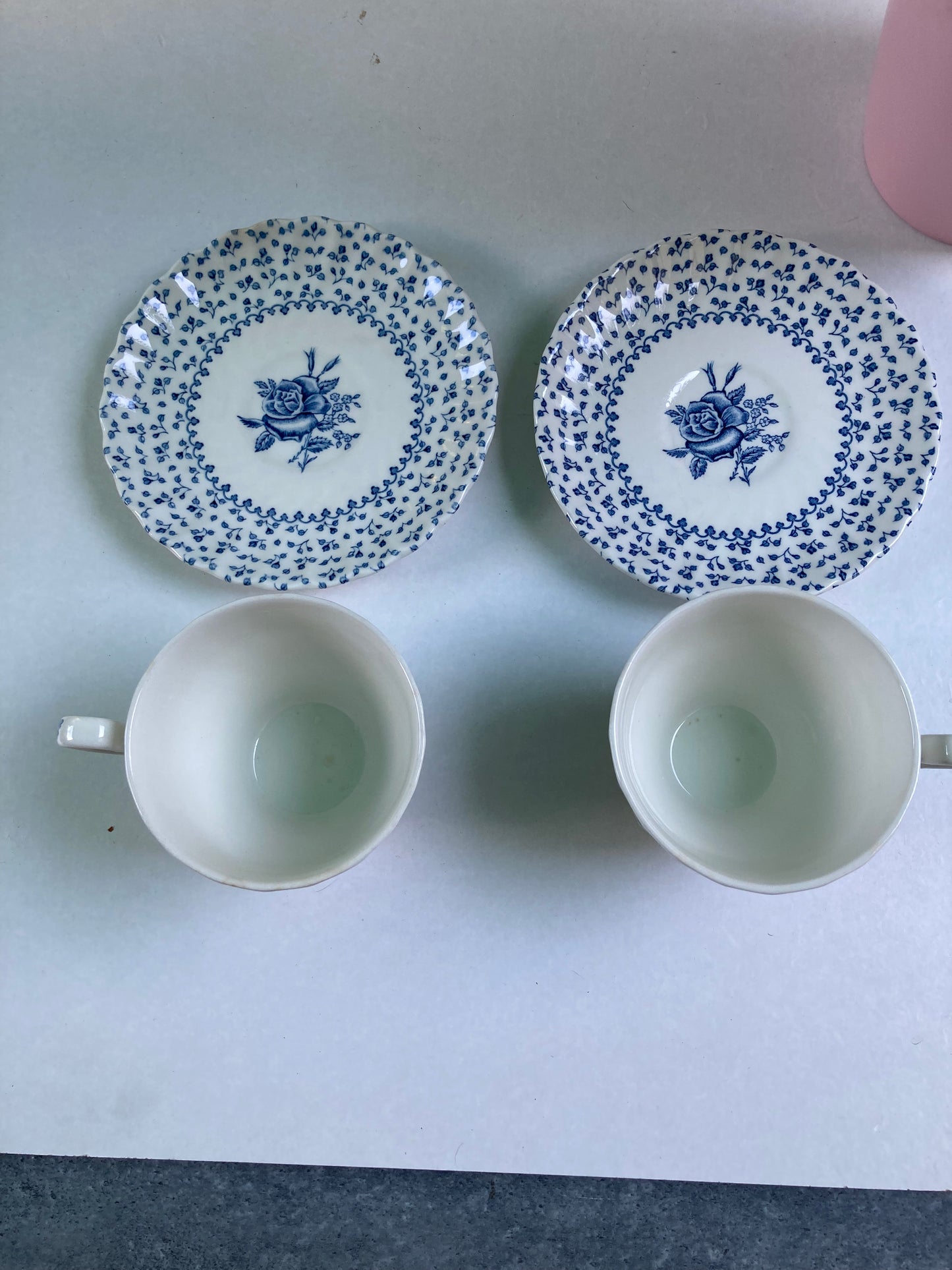 Royal Victoria Rose Bouquet Tea Cup and Saucer Pair