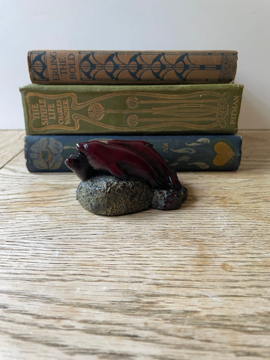 Vintage BOMA Seals on a Rock Made in Canada