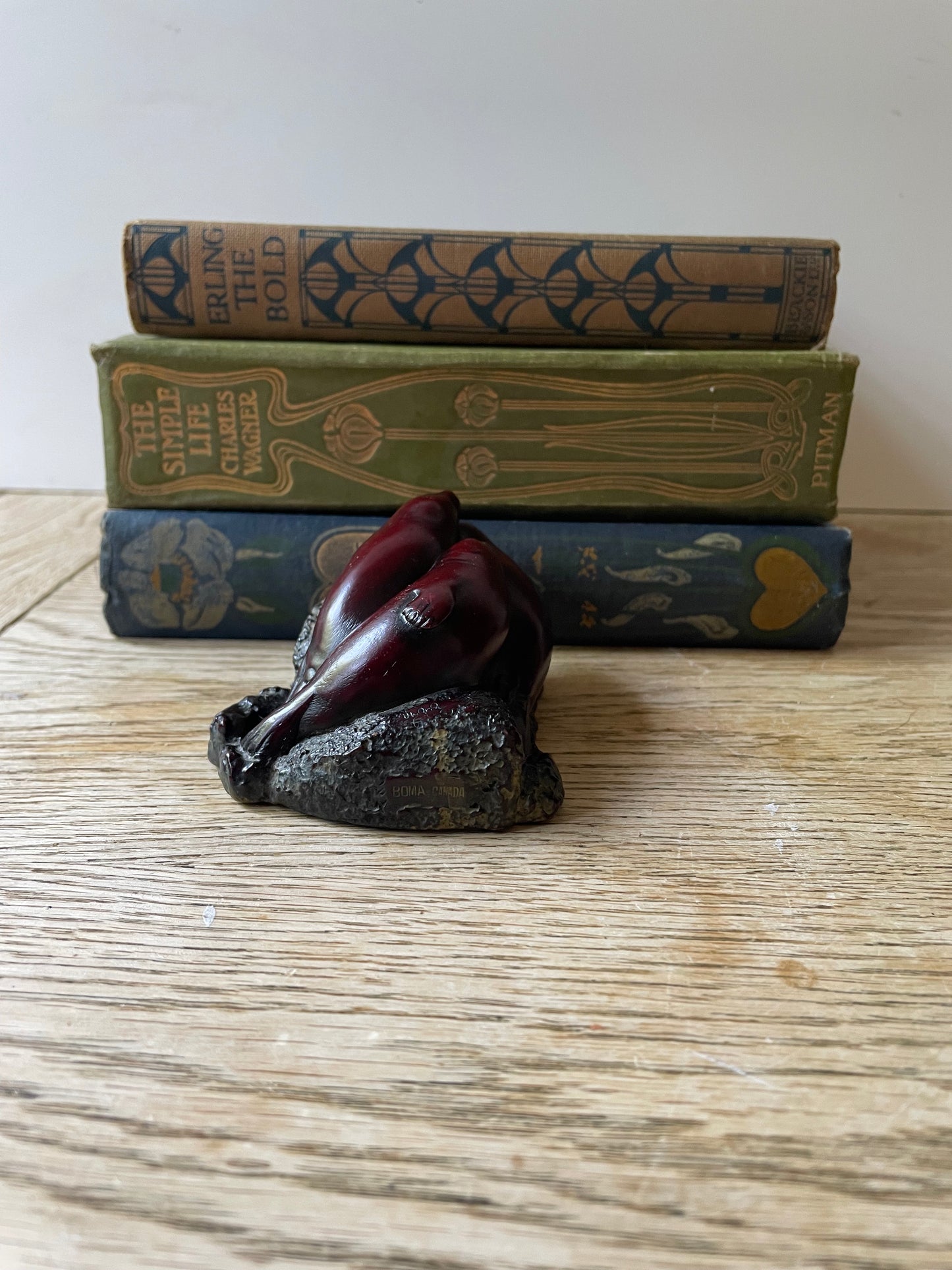 Vintage BOMA Seals on a Rock Made in Canada