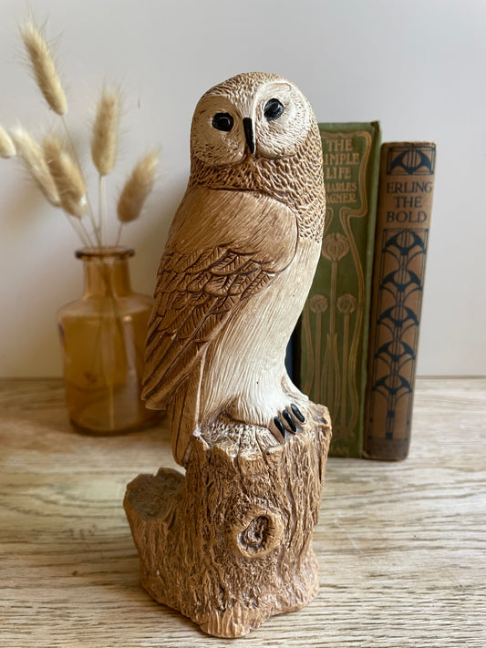 Owl Figurine by Carol Craft Rossendale CottageCore Nature Art