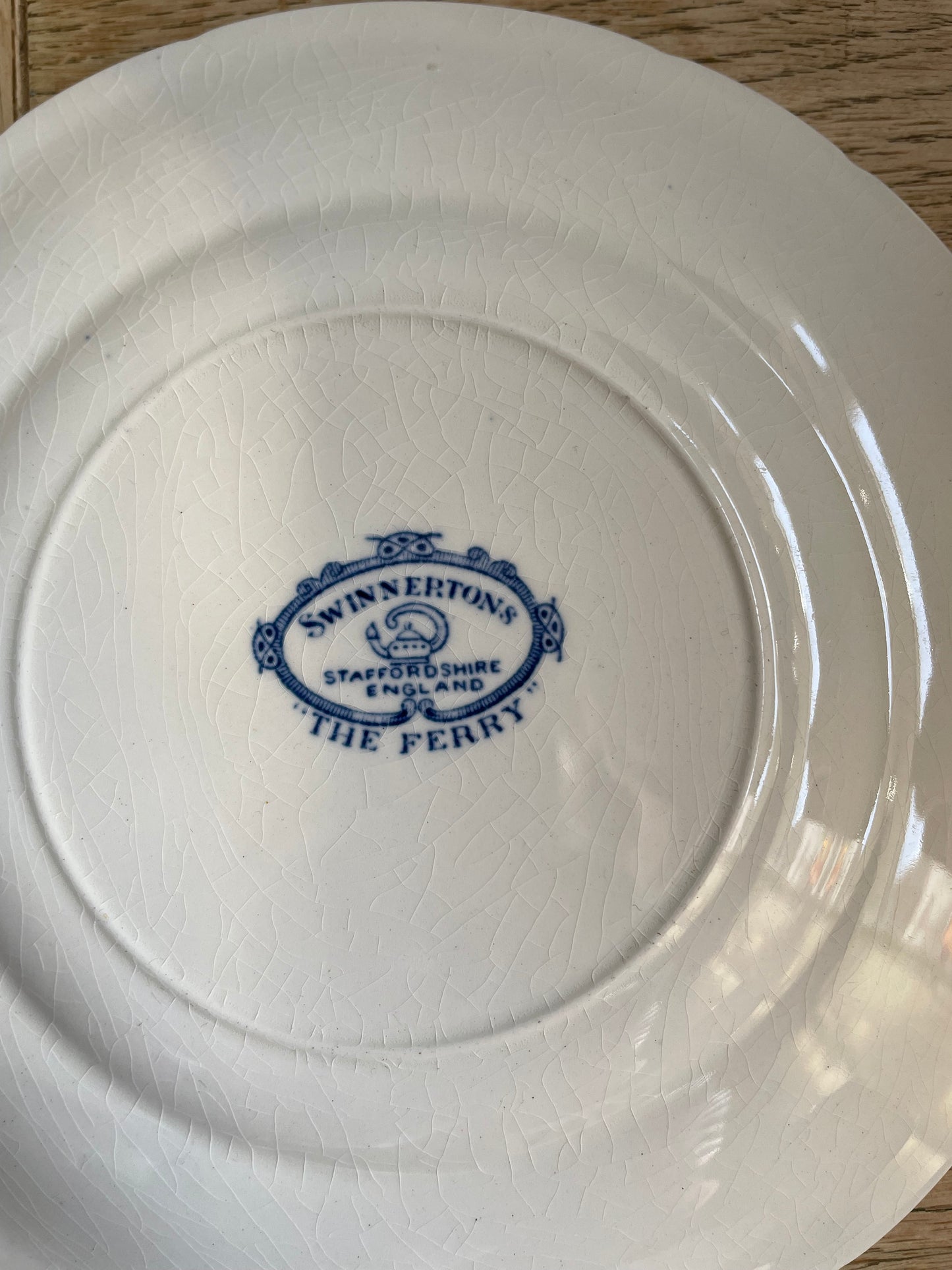 Set of 6 Vintage Swinnertons "The Ferry" Side Plates