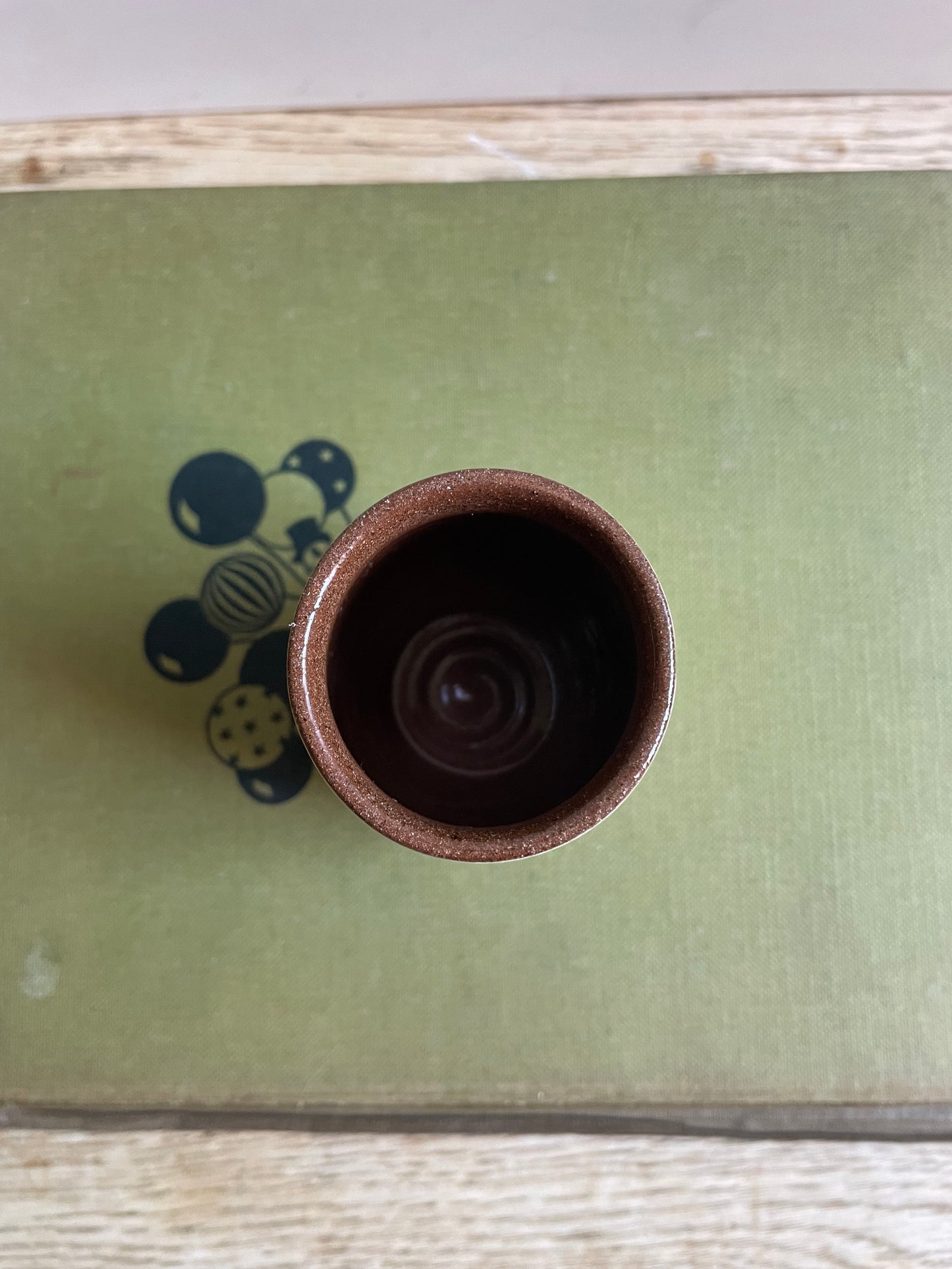 Miniature Ceramic Floral Decorated Bud Vase Hand Painted Made in Wales Studio Pottery