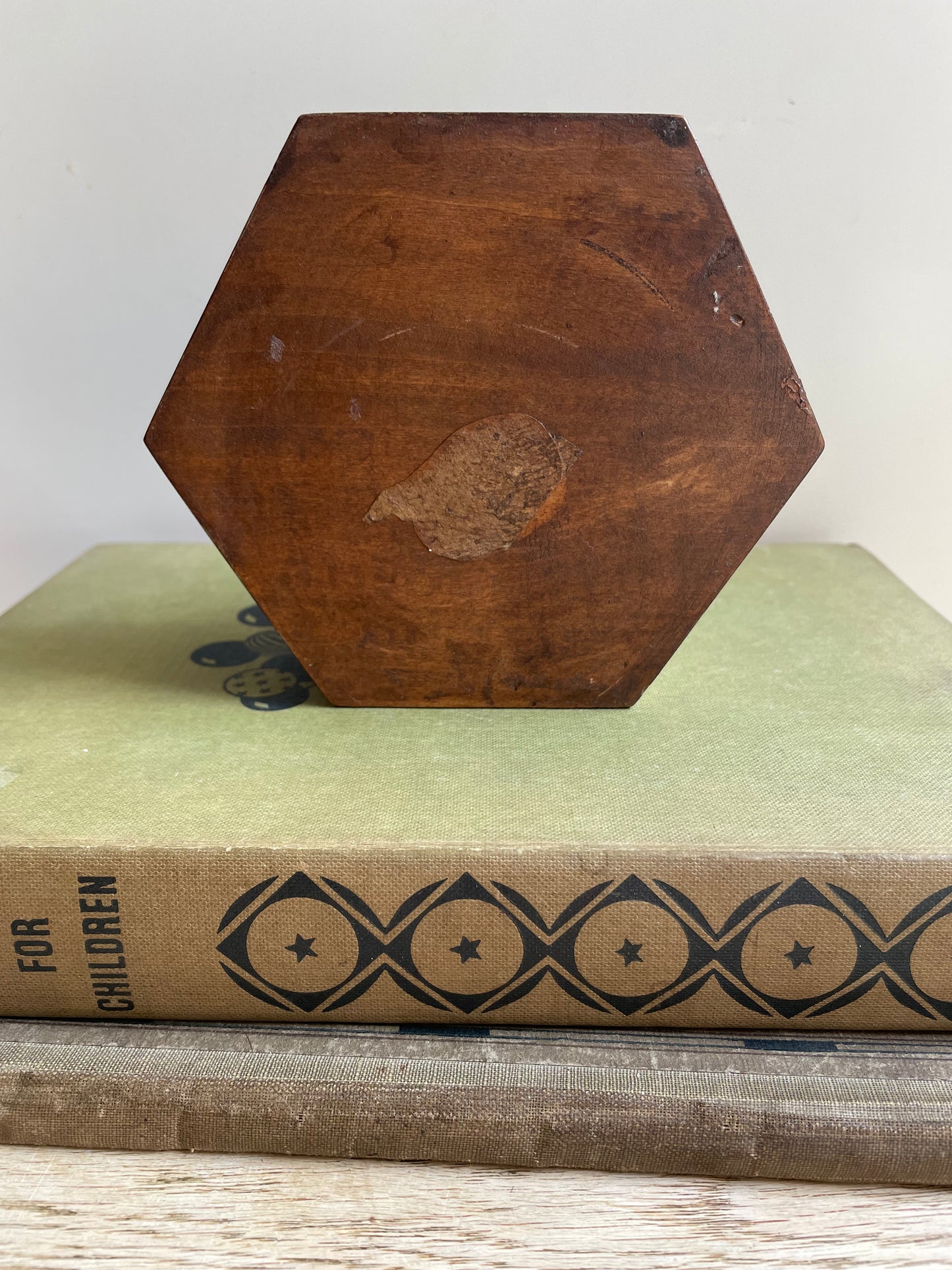 Vintage Carved Wooden Trinket Box