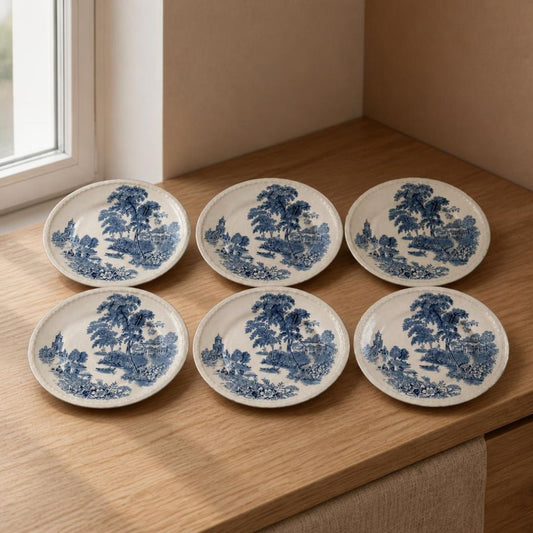 'The Ferry' Side Plates, Set of 6, Swinnertons